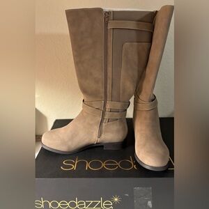 Just Fab Women's Low Heel Wide Calf Boots Size 11 BNIB